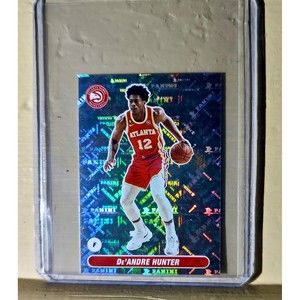 2023-24 De'Andre Hunter Panini NBA Basketball #102 Sticker Atlanta Hawks